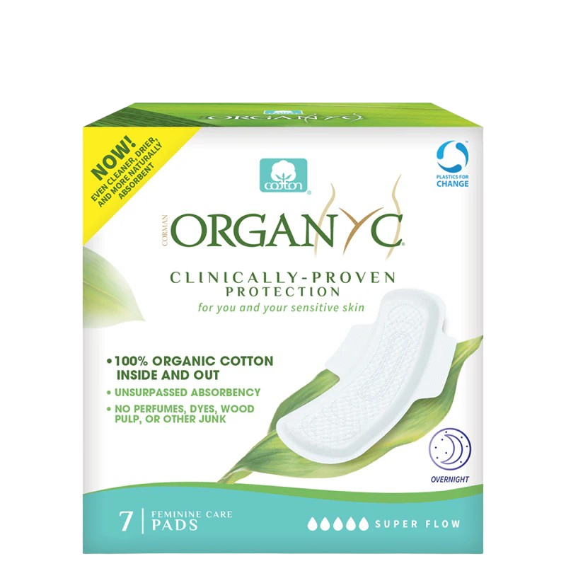 Organic Period Pads with Wings | For Heavy Flow or Night time